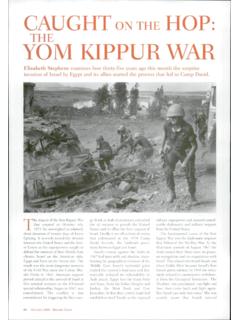 THE YOM KIPPUR WAR - carterscott.com
