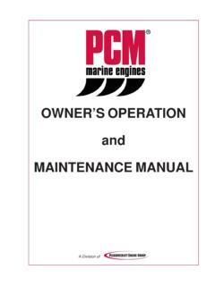 operation maintenance manual PCM CC08 - Forums