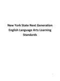 New York State Next Generation English Language Arts ...