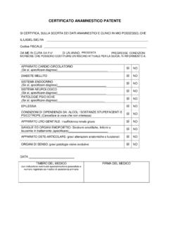 FAC-SIMILE certificato anamnestico patente