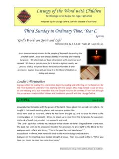 Third Sunday in Ordinary Time, Year C