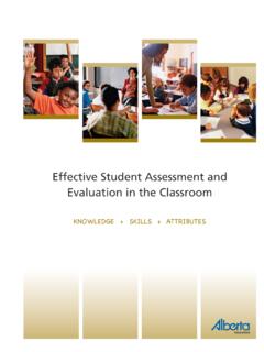 Effective Student Assessment and Evaluation in the ... - ed