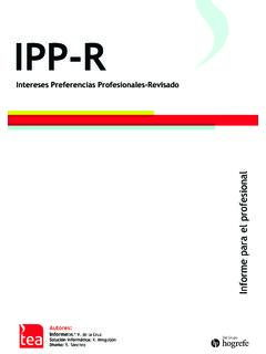 IPP-R. Intereses Preferencias Profesionales-Revisado