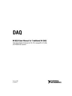 NI 653X User Manual for Traditional NI-DAQ - National ...