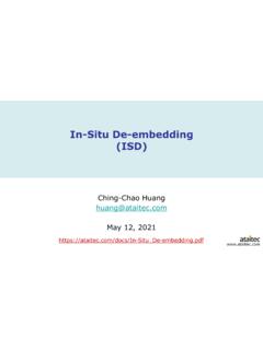 In-Situ De-embedding (ISD) - AtaiTec