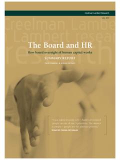 The Board and HR