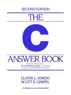 C Answer Book