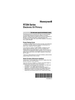 R7284 Series Electronic Oil Primary - Honeywell