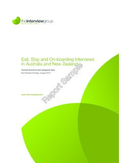 Exit, Stay and On-boarding Interviews in Australia …
