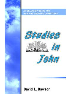 Studies in John - Bible