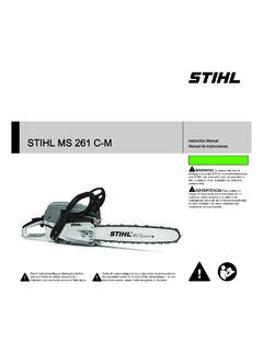 STIHL MS 261 Instruction Manual