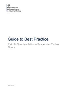 Retrofit Floor Insulation – Suspended Timber Floors - …