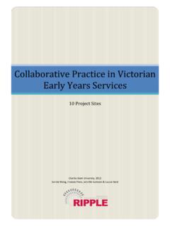 Collaborative Practice in Victorian Early Years Services