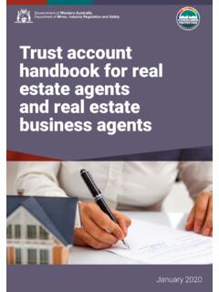 Trust account handbook for real estate agents and real ...