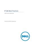 IP SAN Best Practices - Dell