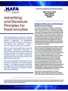 Securing the Future! Advertising and Disclosure Principles ...