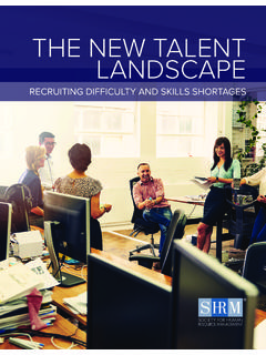 THE NEW TALENT LANDSCAPE - Society for …