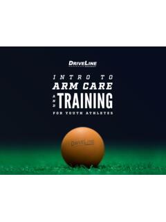INTRO T O ARM CARE AND TRAINING - Driveline Baseball