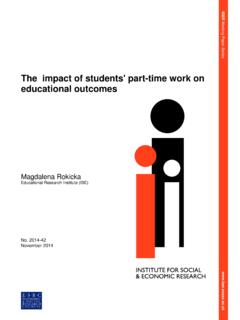 The impact of students' part-time work on educational …