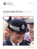 Leadership Review Recommendations for delivering leadership
