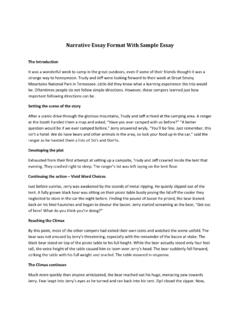 Narrative Essay Format Sample | PDF