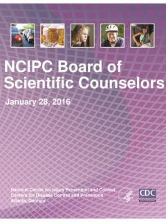NCIPC Board of Scientific Counselors - Centers for Disease ...