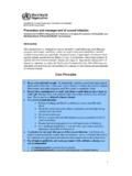 Prevention and management of wound infection 2 - WHO