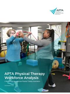 APTA Physical Therapy Workforce Analysis