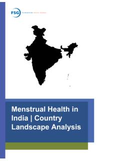 Menstrual Health in India | Country Landscape Analysis