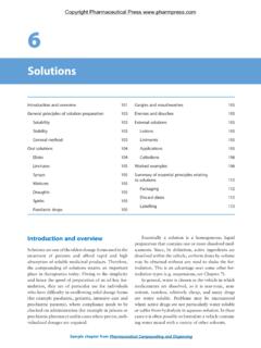 Pharmaceutical Compounding and Dispensing Sample Chapter