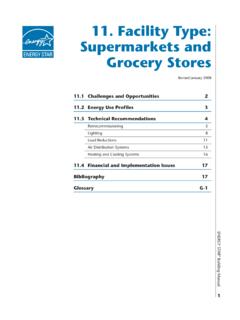 11. Facility Type: Supermarkets and Grocery ... - Energy Star
