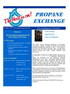 PROPANE EXCHANGE - West Virginia Propane Gas …