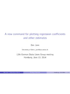 A new command for plotting regression coefficients and ...