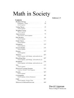 Math in Society - OpenTextBookStore