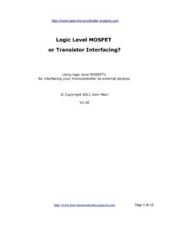 Logic Level MOSFET or Transistor Interfacing?
