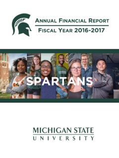 ANNUAL FINANCIAL EPORT - Michigan State University