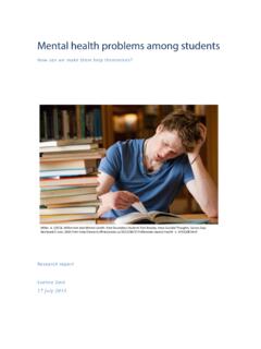 Mental health problems among students