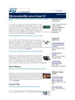 Microcontroller news from ST - EMCU