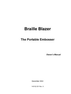 Braille Blazer - freedomscientific.com