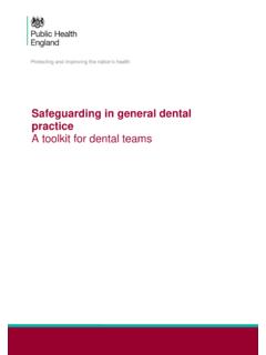 Safeguarding in general dental practice: a toolkit for ...