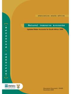 Natural resource accounts t - Statistics South Africa