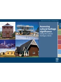 Assessing Guideline cultural heritage significance