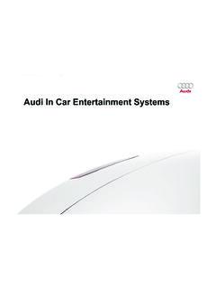 Audi In Car Entertainment Systems