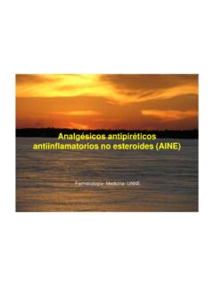 Analg&#233;sicos antipir&#233;ticos antiinflamatorios no esteroides ...