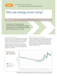 Why are energy prices rising? - Office of Gas and Electricity …