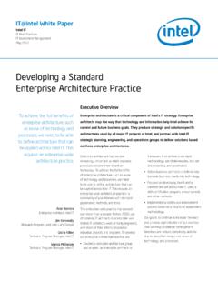 Developing a Standard Enterprise Architecture Practice