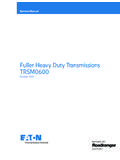 Fuller Heavy Duty Transmissions TRSM0600 - Road Ranger