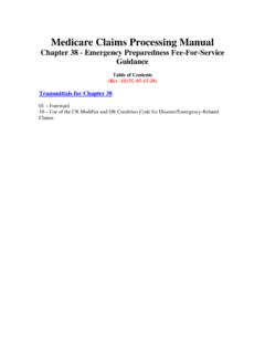 Medicare Claims Processing Manual