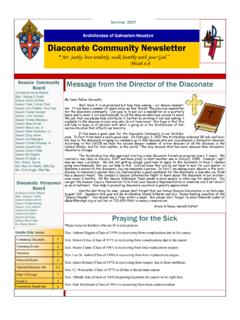 Archdiocese of Galveston-Houston Diaconate Community ...