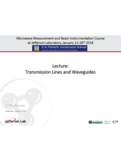 Lecture: Transmission Lines and Waveguides - Fermilab